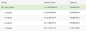 Bayi, Altbayi ve Müşterilerden Kredi Kartı İle Tek Çekim veya Taksitli Online Tahsilat Sistemi